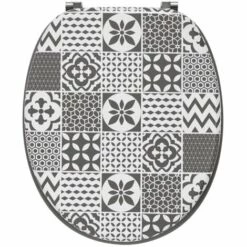 Abattant WC Woody Carreaux De Ciment Wirquin 20722706, Gris