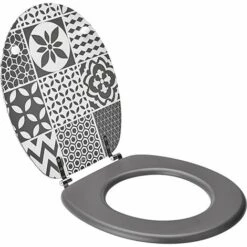 Abattant WC Woody Carreaux De Ciment Wirquin 20722706, Gris -France WIRQUIN Soldes 2022 59803053 3