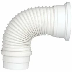Pipe Wc Soupless Longue 355-575 à Coller Wirquin 71070201, Blanc