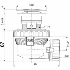 Ensemble Complet Ultra-compact XS Pure Pour Lavabo Wirquin 30722863, Blanc -France WIRQUIN Soldes 2022 59803065 5