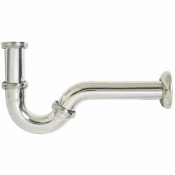 Wirquin - 020820 - Siphon De Lavabo En Laiton Chromé Avec Tube Et Rosace