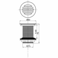Bouchon De Vidange Wirquin 75 Mm Chromé - Chrome -France WIRQUIN Soldes 2022 61228816 3