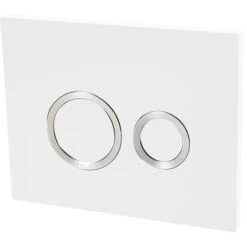 Plaque De Commande HOOPS Blanc - Wirquin PRO 55721304