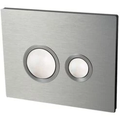 Plaque De Commande HOOPS Alu Brossé - Wirquin PRO 55721305