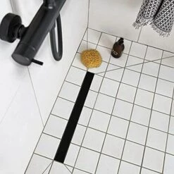 Caniveau De Douche So Low L500 Avec Grille En Inox Et Guides Pentes Wirquin 30722865, Noir -France WIRQUIN Soldes 2022 62646645 3