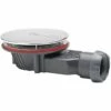 WIRQUIN Bonde De Douche Extraplate 90mm Dôme ABS Chromé SLIM+
