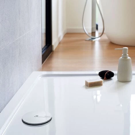 WIRQUIN Bonde De Douche Extraplate 90mm Dôme ABS Chromé SLIM+ 5 WIRQUIN Bonde De Douche Extraplate 90mm Dôme ABS Chromé SLIM+ – Image 5