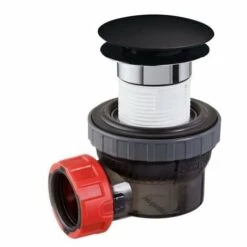 WIRQUIN Bonde Recoupable Et Siphon De Lavabo Ultra Compact NANO Black