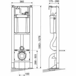 Bâti-support CHRONO Autoportant + Plaque Chromée - Wirquin Pro 55720520 -France WIRQUIN Soldes 2022 7112346 3