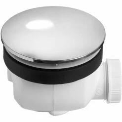 Bonde De Douche TWISTO Dôme Métal Chromé NF Ø90 Mm - Wirquin Pro 30720470