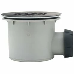 Bonde De Douche TOURBILLON Grille Inox NF Ø90 Mm - Wirquin Pro 30720888