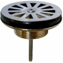 Bonde évier Ø60 Mm à Grille Plate En Laiton - Wirquin Pro 30720411