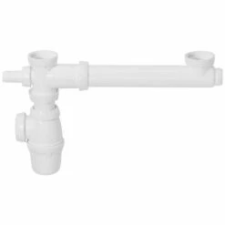 Tubulure Avec Siphon Réglable En Hauteur Pour évier 2 Bacs - Wirquin Pro 30720408