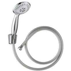 Combiné ZEN 4 Jets + Stop Et Flexible PVC Silver Twist 1,75 M - Wirquin Pro 60720868