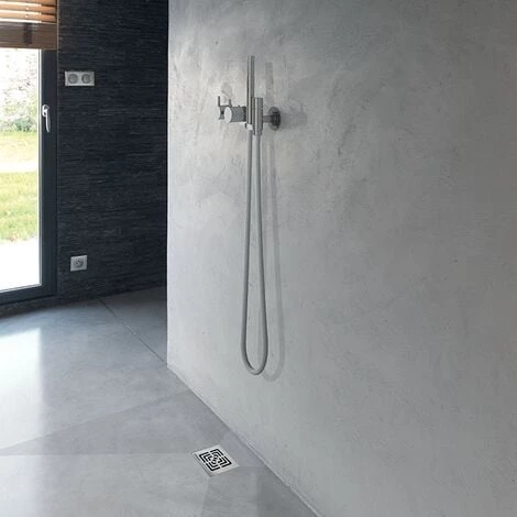 WIRQUIN Bonde De Douche à Chaper SLIM Extra-plate Grille Carrée Inox 2 WIRQUIN Bonde De Douche à Chaper SLIM Extra-plate Grille Carrée Inox – Image 2