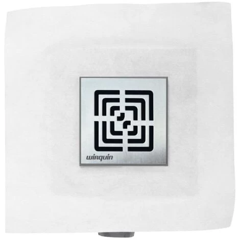WIRQUIN Bonde De Douche à Chaper SLIM Extra-plate Grille Carrée Inox 3 WIRQUIN Bonde De Douche à Chaper SLIM Extra-plate Grille Carrée Inox – Image 3
