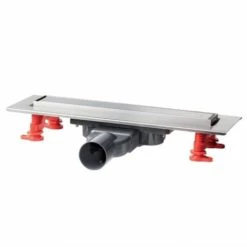 WIRQUIN Caniveau Douche Venisio Slim Hauteur 50mm + Grille Inox - 500mm