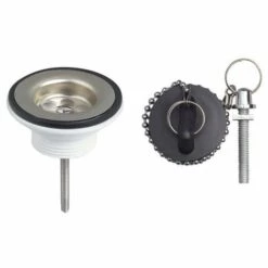 WIRQUIN - Bonde De Lavabo à Bouchon Noir