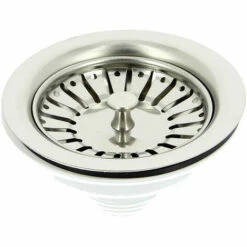 WIRQUIN Bonde Pour évier Ø90 Mm à Panier Inox